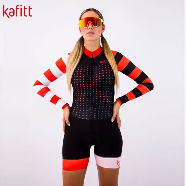 

kafipro triathlon cycling jersey long sleeve tights gel suit men and women running swimsuit, Black;blue