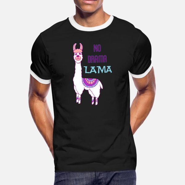 

lama t shirt men print short sleeve size s-3xl novelty famous funny spring autumn letter shirt