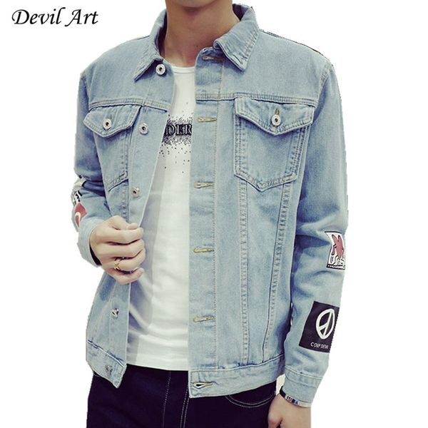 

men's denim jacket fashion jeans jackets slim fit casual streetwear vintage mens jean clothing plus size m-5xl 926, Black;brown