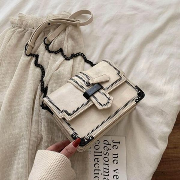 

pu leather crossbody bag for women chain shoulder bag ladies handbags female travel fashion hand messenger