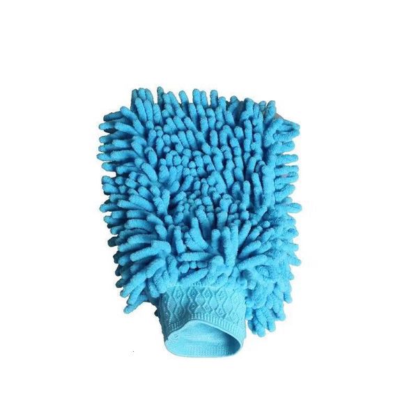 

горячие продаем мягкая microfiber синель mitt автомойка перчатки, Blue;gray
