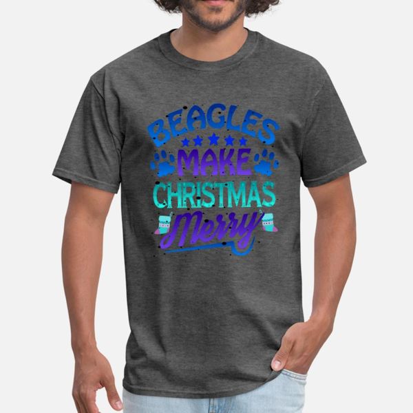 

christmas beagles make christmas merry dog lover t shirt men printing 100% cotton round collar kawaii interesting building trend shirt