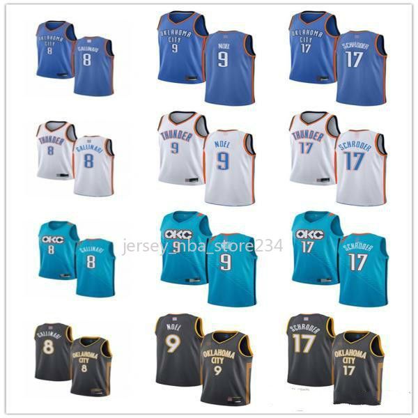 

mens женщин молодежи оклахома город гром 8 галлинари 17 dennis schroder 9 нерленса ноэль пользовательский баскетбольный, Black;red