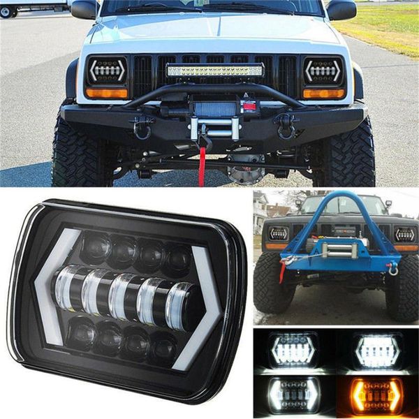 

new 7 inch 5x7 square light 6x7 truck headlights 7 inch car headlights vehicle light practical durable l5