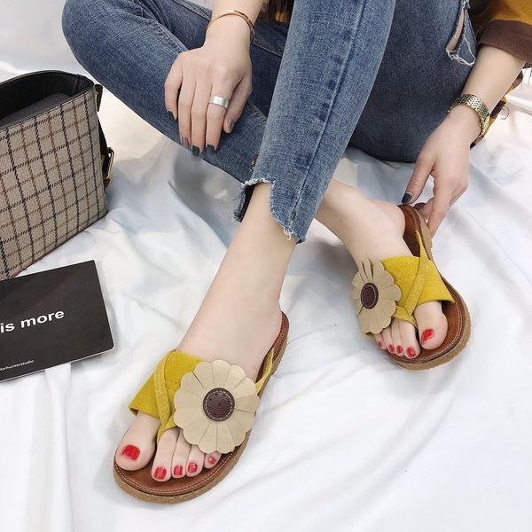 

2020 new slippers women pu non-slip wear-resistant beach shoes woman leisure women's summer shoes size 35-40 zapatos de mujer, Black