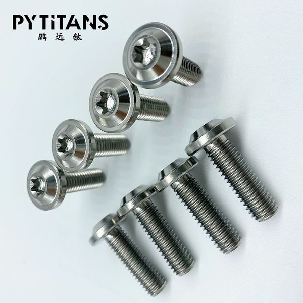 

factory whole sale factory spot sales of gr5 titanium alloy bolt screws motorcycle refit disc screws m8 inventory