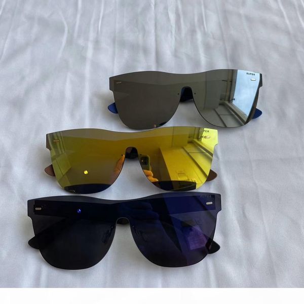 

flat top солнцезащитные очки супер по retrosuperfuture серебряное зеркало солнцезащитные очки мужчины оттенки солнцезащитные очки уф-защиты, White;black