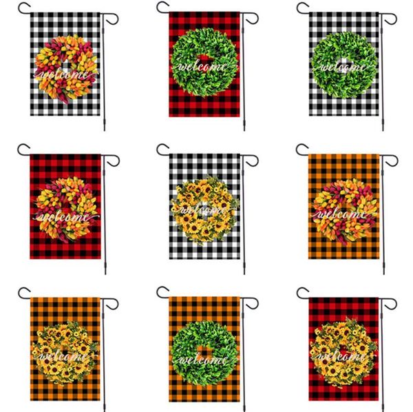 

с рождеством белья сад флаги xmas garland плед конструкторы баннеры 47x32cm висячих баннеры флагов партии открытого украшение 9 цвета d92506