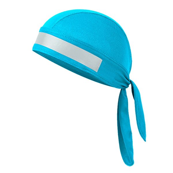 

cycling caps & masks pure cap head scarf summer running hat hood reflective design headband riding bandana pirate blue, Black