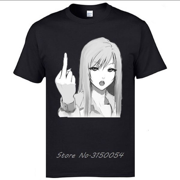 

new rude girl anime manga ahegao otaku tshirt waifu boku no hero academia men cotton fabric japanese comic t-shirt funny tees