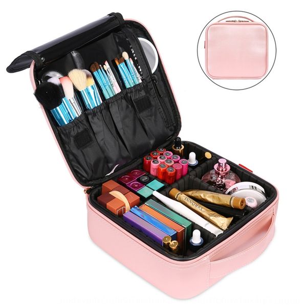 

portable storage cosmetic case multi-functional partition storage bag pu cosmetic bag htxdl