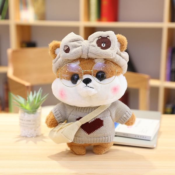 

11.8 inch animal dolls toys cute shiba inu toy doll network selling gift of friend