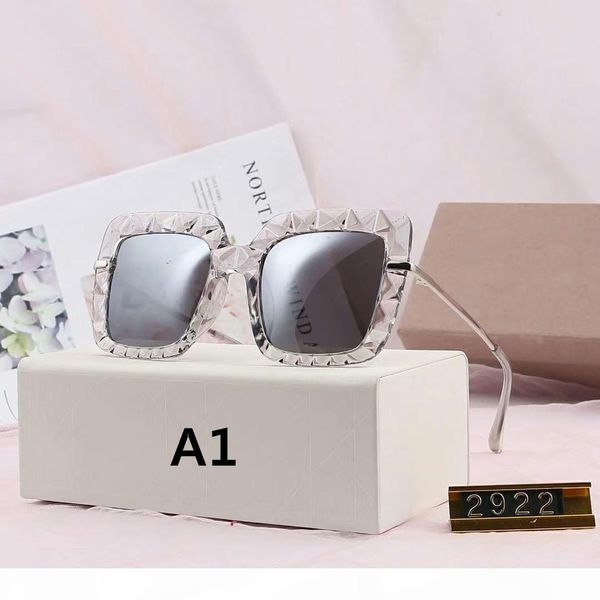 

womens designer sunglasses luxury sunglasses for woman uv400 3 model 2922 1711 9011 15 colors highly quality, White;black