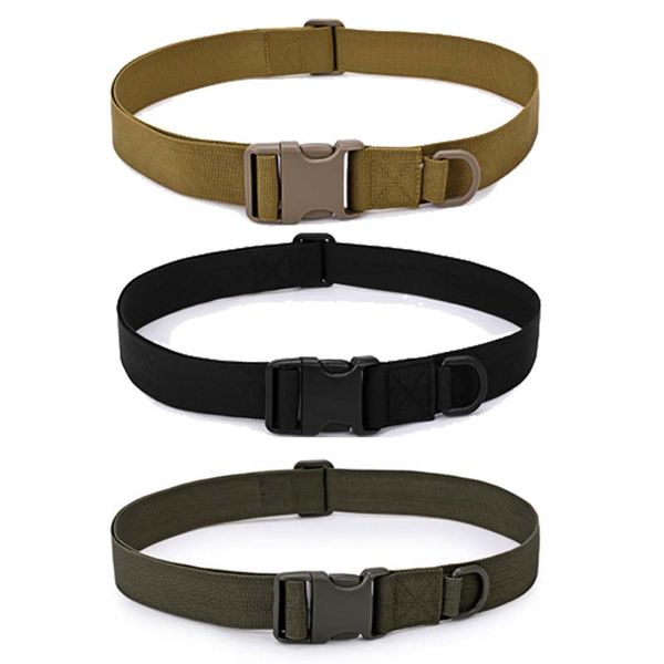 

outdoor bags adjustable buckle tactical belt, sports belt,nylon sport belts,3colors hunting camping accessories