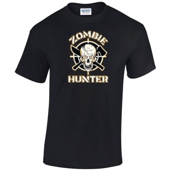 

2019 new summer men fashion zombie hunter t shirt choice of t shirt colours o-neck tee shirts
