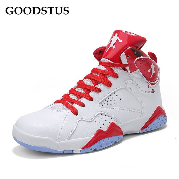 

goodstus men basketball sneaker high good quality pu breathable comfortable lace-up couple shoe 36-44 fashion sport shoes, Black