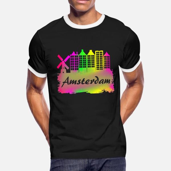 

women hollanders home travels windmills stamppot t shirt men printed 100% cotton s-xxxl pattern graphic building spring natural shirt