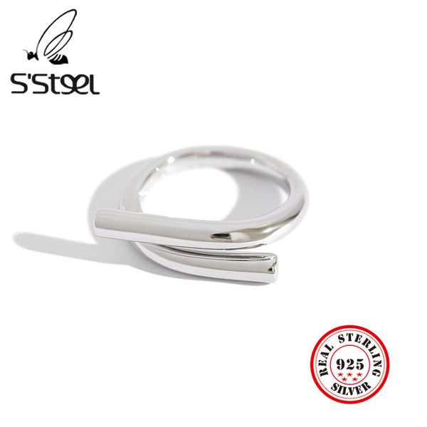 

925 sterling silver rings for women resizable handmade anillos de plata 925 de ley mujer accesorios mujer moda 2020 jewellery, Golden;silver