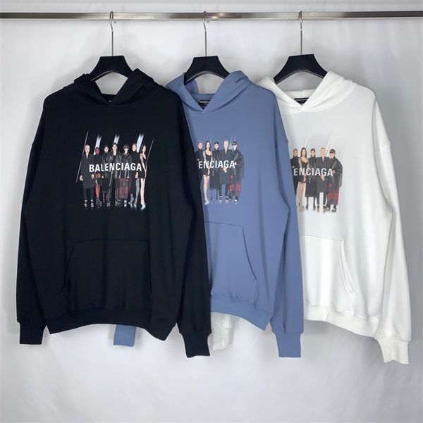 

in 2020, the same fashion casual, novel streetwear, fall and winter pullovers, european and american hoodies will be by air p10, Black