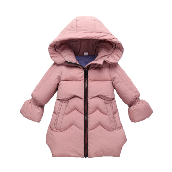 

children's fashion autumn warm cotton thick windbreaker windproof coat baby girl jacket kg-425, Blue;gray