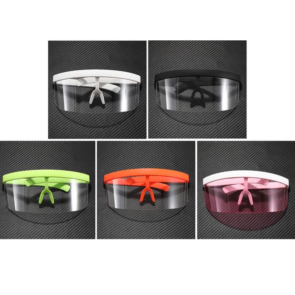

крупногабаритный кадр visor flat top sunglasses 5 шт, White;black