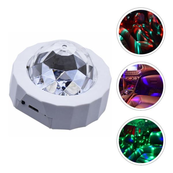 

1 set creative voice-control rechargeable decorative led lamp car lamp music light atmosphere for vehicle car