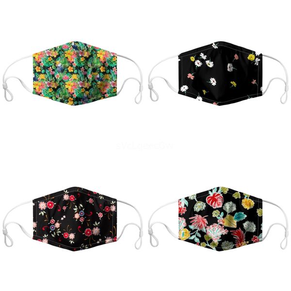 

brand washable face mask design masks double layers printing ultraviolet-proof dustproof mouth-muffle cycling mouth masks#305, Black