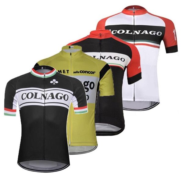 

colnago cycling jersey summer men's cycling clothing short sleeve road mountain race bike shirt bicycle mtb clothes maillot, Black;red