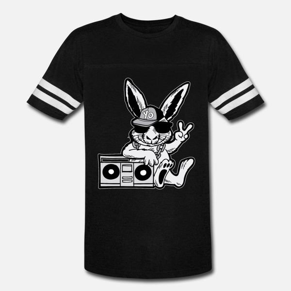 

hip hop bunny ghetto blaster 90s t shirt men custom cotton o neck leisure cute basic spring cool shirt