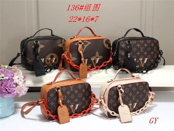 

shoulder bag women's new fashion mens designer backpack vintage print ladies bags wholesale, Blue;white