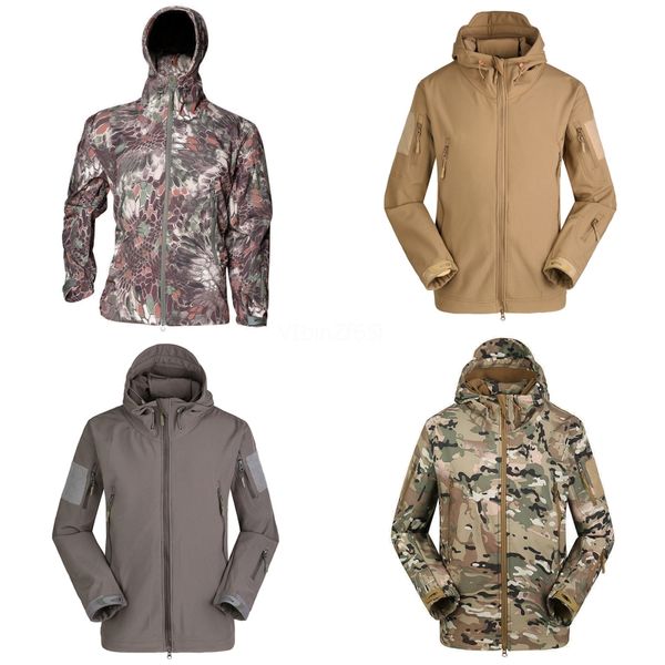 

mens camouflage camo pullover hooded jackets autumn hip hop fashion windbreaker jacket male streetwear#842, Black;brown