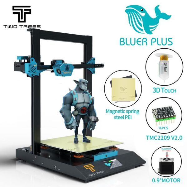 

2020 new two trees bluer plus mks board bmg extruder 0.9 stepper motor 3d impresora 3d printer automatic level pei