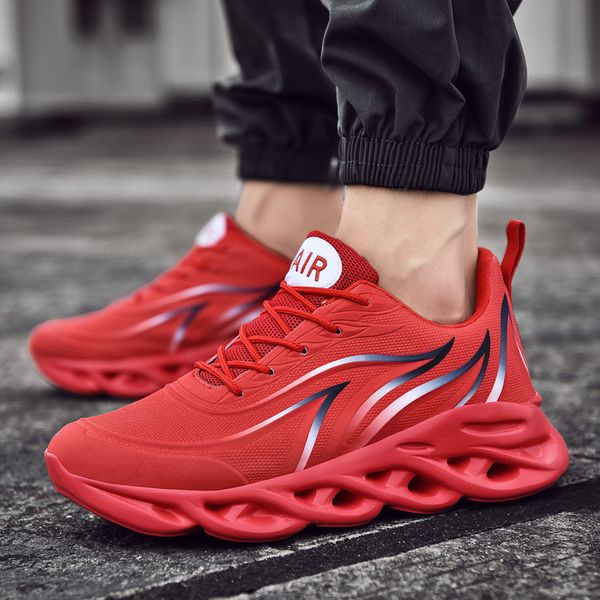 

men's running shoes outdoor ultra light sports shoes blade run sneakers breathable mesh knitted sock jogging walking male