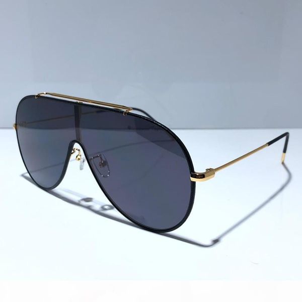 

0671 designer sunglasses for men popular uv protection fashion oval round full frame sunglasses come with case, White;black