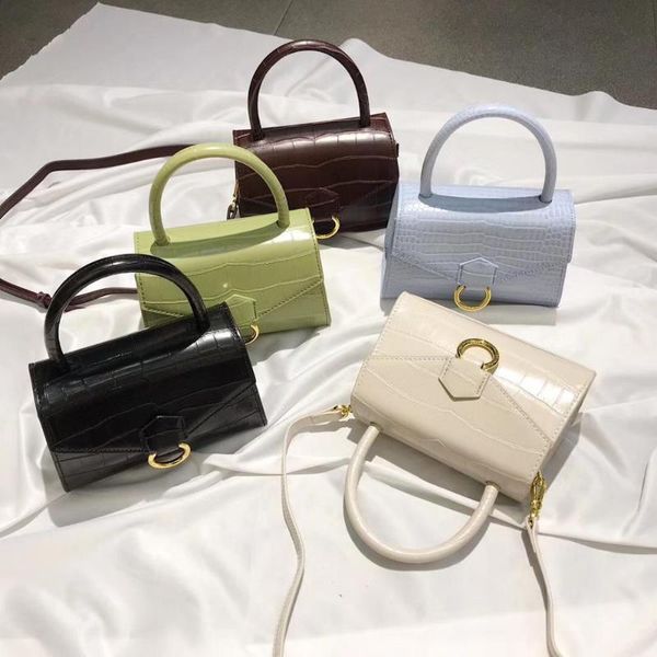 

2020 new popular wild crocodile texture, one-shoulder messenger bag