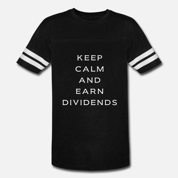 

keep calm and earn dividends t shirt men design short sleeve round neck slim anti-wrinkle funny summer natural shirt