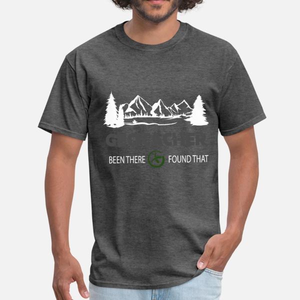

geocaching been there found it t shirt men character cotton round collar vintage loose comical spring trend shirt
