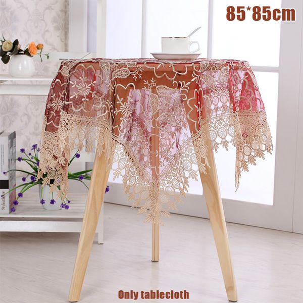 

square banquet stain resistant lace dining room wedding tablecloth restaurant