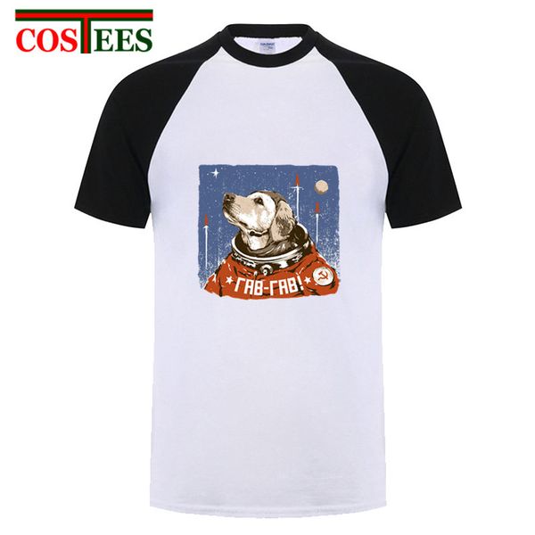 

russia cccp yuri gagarin t-shirt men vintage soviet hero cosmonaut retro shirt funny space astronaut dog t shirt hipster tee