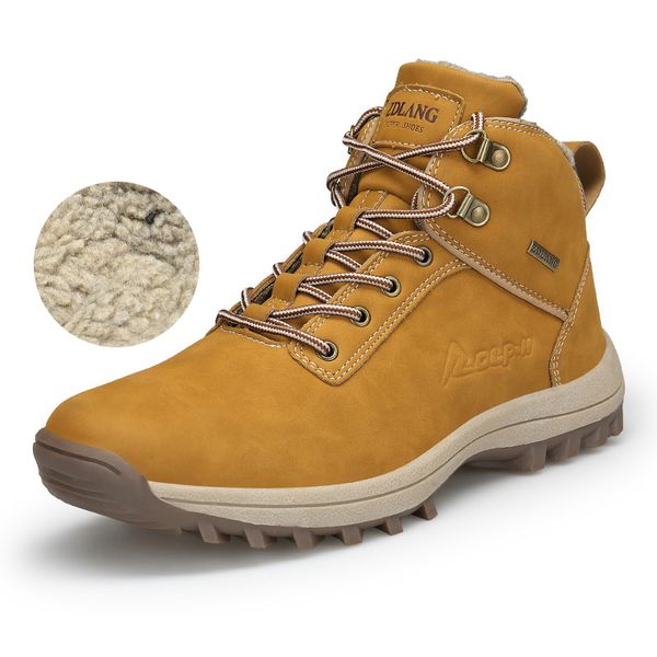 

2020 hot keep warm winter boots мужчины высокого качества износостойкой повседневная обувь для мужчин-комфортные рабочие моды для мужчин boo, Black