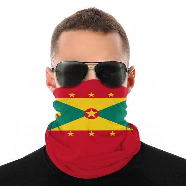 

scarves grenada flag neck face mask men women halloween warmer bandanas protective headwear biking hiking, Blue;gray