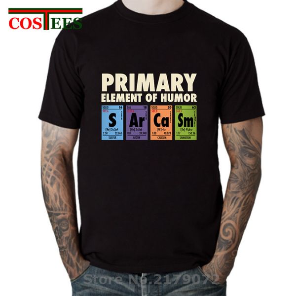 

comic сарказм t-shirt первоэлементами юмор для взрослых смешные люди химии топы бренда tee summer мужчины хлопок одежда высокое качество