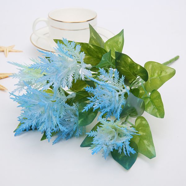 

artificial bouquet snowflake grass plastic green vegetation home decoration potted flower arrangement decorative grass