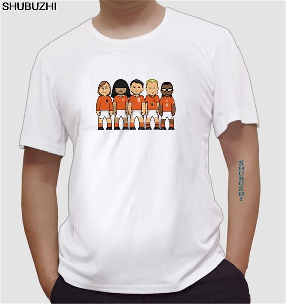 

men's netherlands legends johan cruyff edgar davids ruud gullit dennis bergkamp marco van basten t-shirt t shirt tee euro size