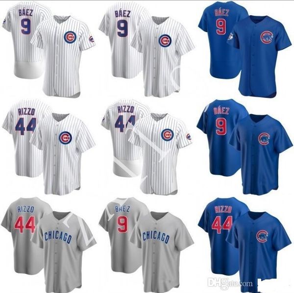 

2020 new chicago seasons baseball 9 javier baez jerseys stitched 44 anthony rizzo 17 kris bryant nk style gold white black blue, Blue;black