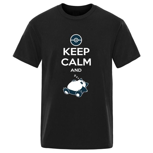 

keep calm print 100% cotton oversize t-shirt harajuku summer camisetas fashion casual colthing leisure hipster graphic tshirts