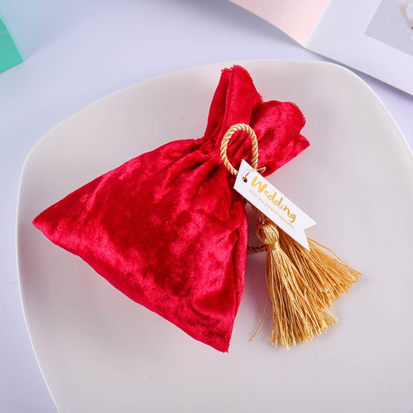 

candy bag festival lightweight portable candy case wedding supplies velvet