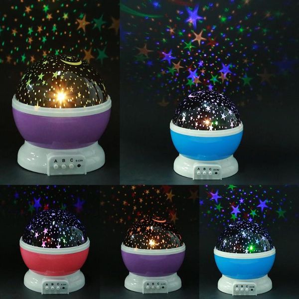

stars starry sky led night galaxy projector moon lamp battery usb bedroom party projection lamp for childrens night light gift