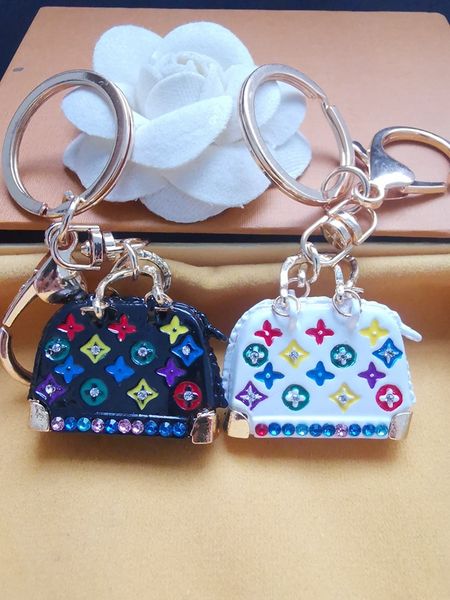 

alloy jewelry flower bag handbag shoulder bag key chain keychain ring, Silver