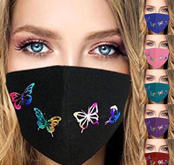 

washable children printing fashion anti-dust 3d breathable mask for face butterfly shiping via designer mask personality uhgwa